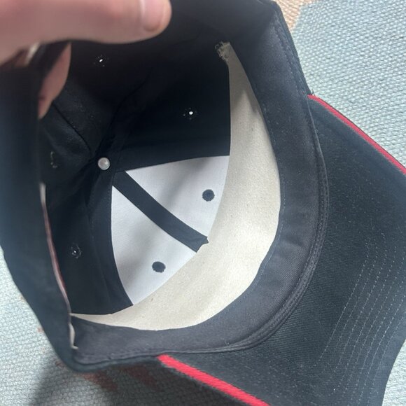 Vintage Strapback hat cap brooks & Dunn country music USA flag black adjustable - Picture 6 of 7